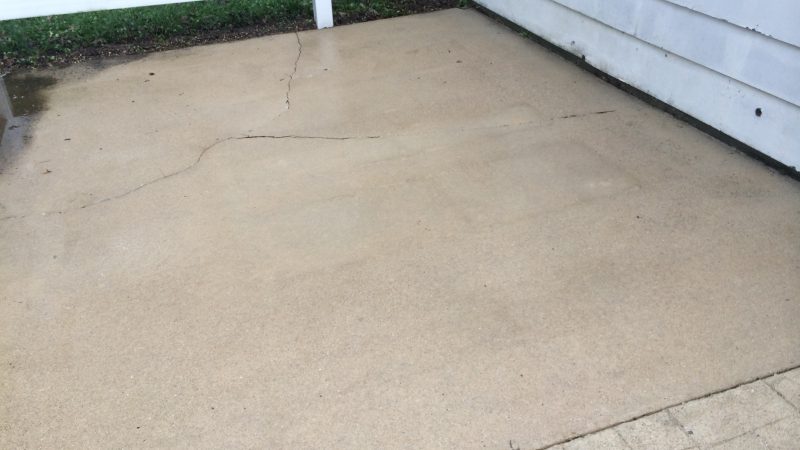 Concrete Patio Cleaning: After