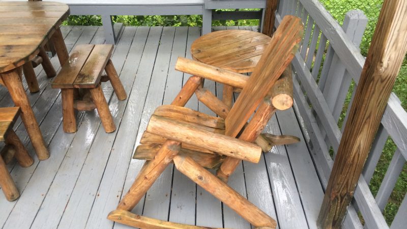 Deck Cleaning: After