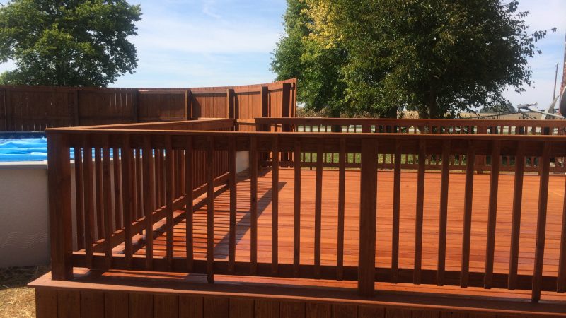 Pool Deck Staining: After